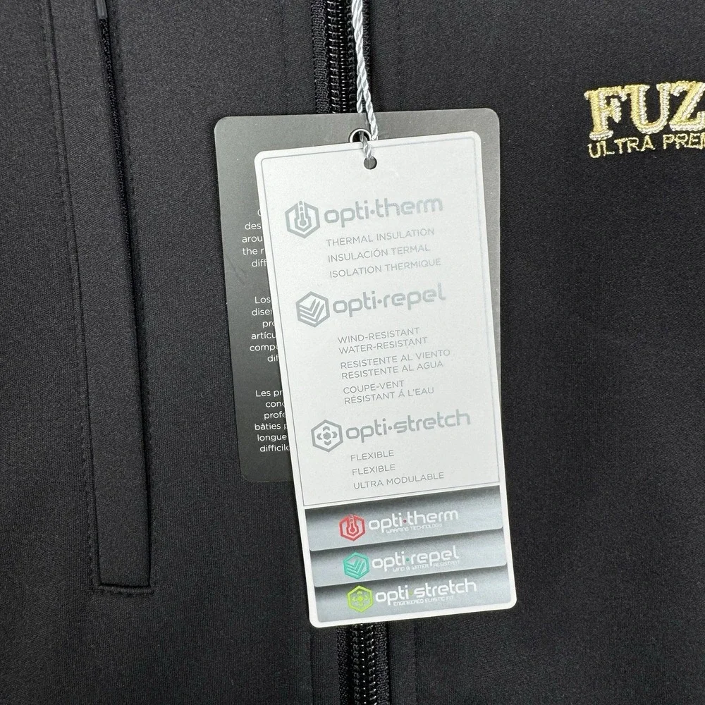 NEW - Callaway Weather Series Opti Full Zip Jacket Black - Small - Fuzzy's Vodka